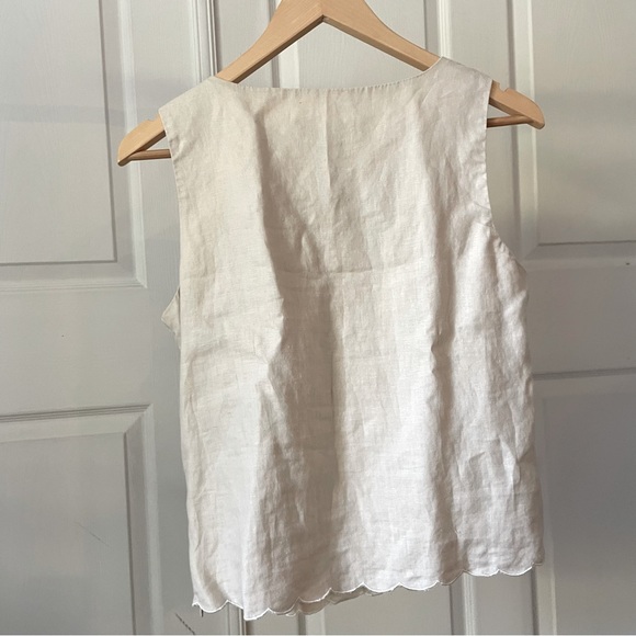 100% linen embroidered top - Picture 4 of 4